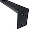 Ekena Millwork Hidden Support Steel Heavy Duty Bracket w/ Back Plate, Powder Coated Black 2 1/2"W x 12"D x 4"H BKTM02X12X04HBPBL - alternate 4